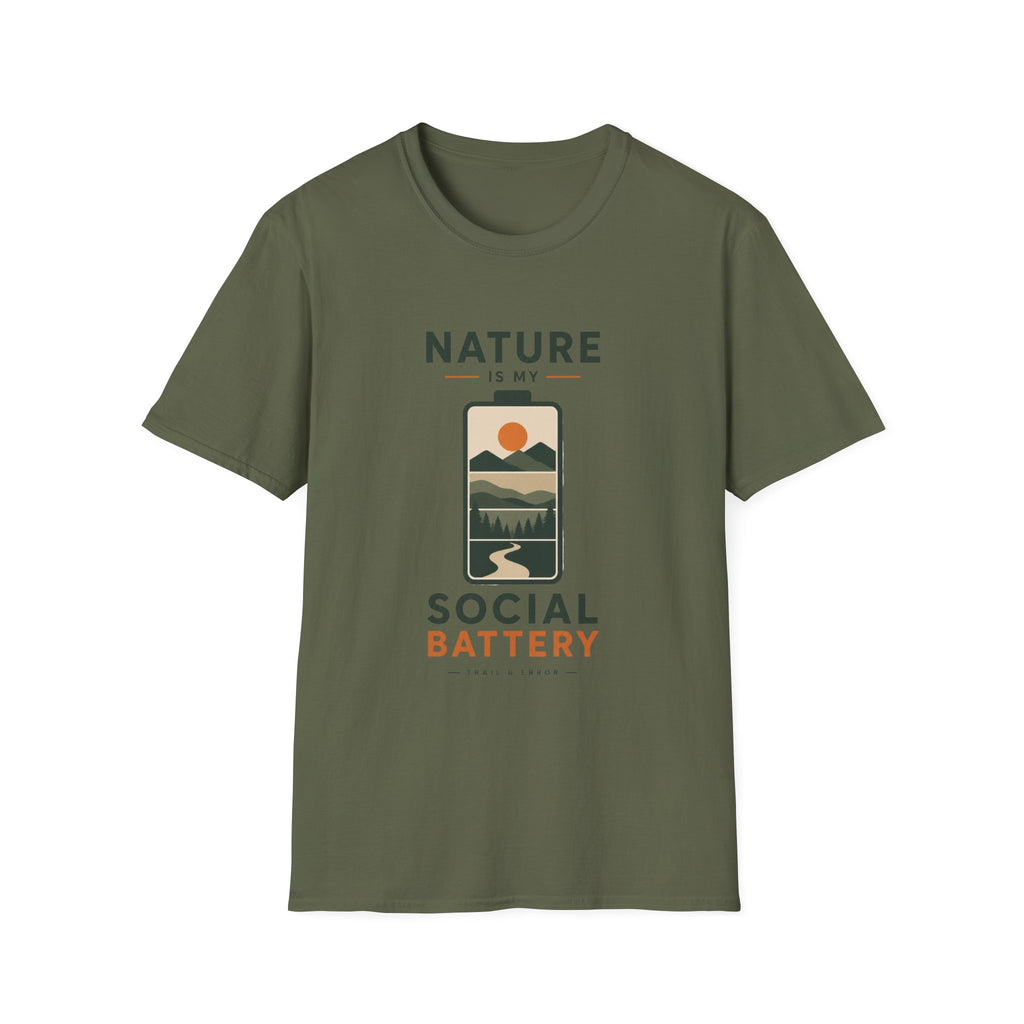 Nature is My Social Battery T-Shirt