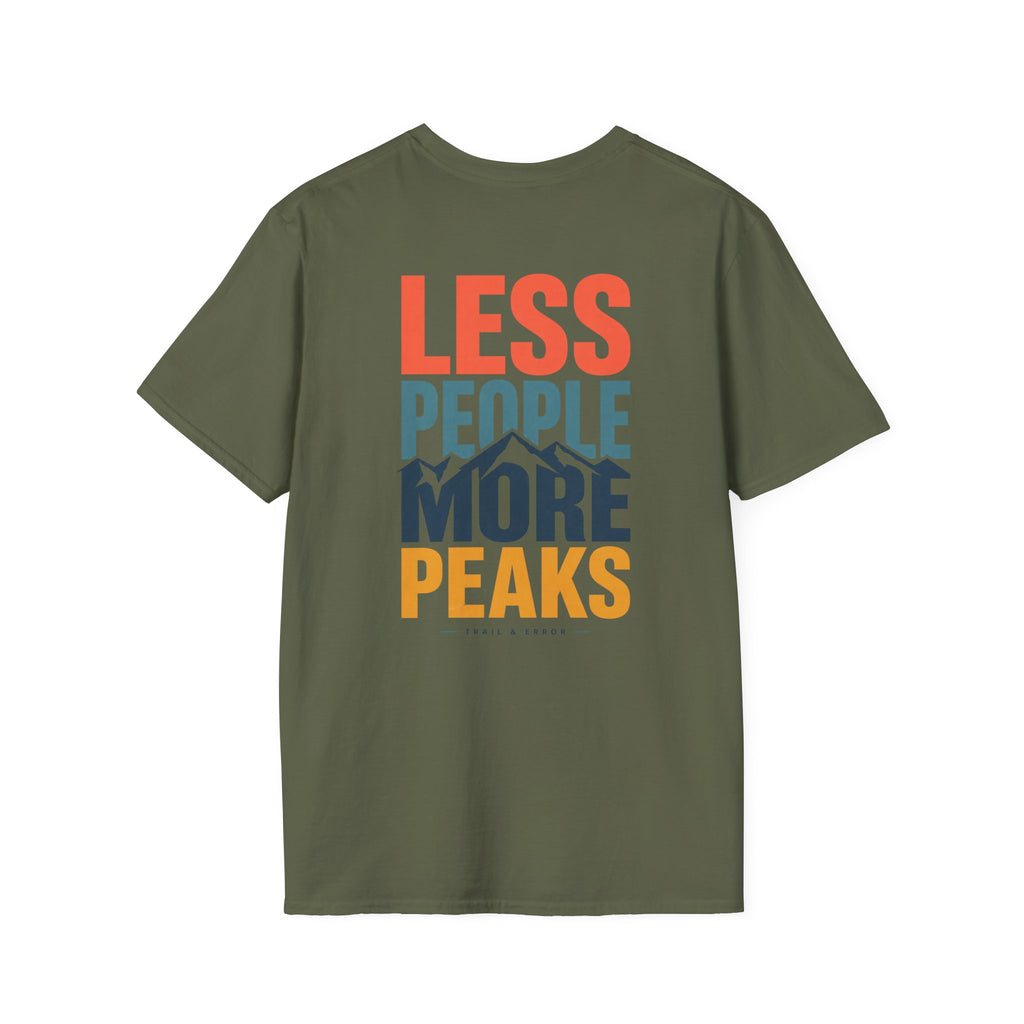 Less People More Peaks (Back) T-Shirt