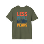 Less People More Peaks (Back) T-Shirt