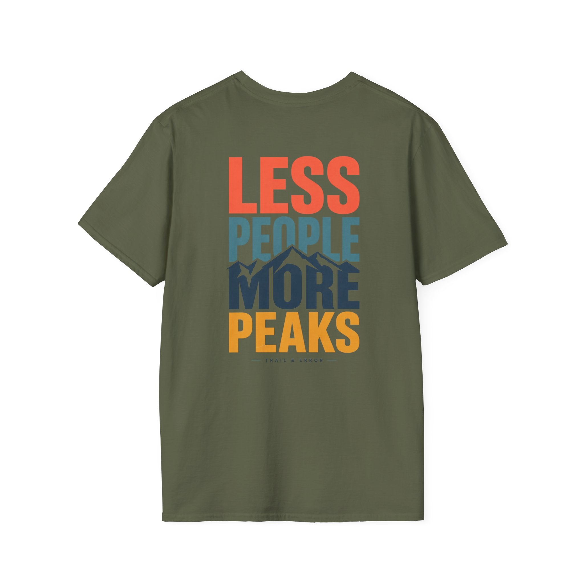 Less People More Peaks (Back) T-Shirt