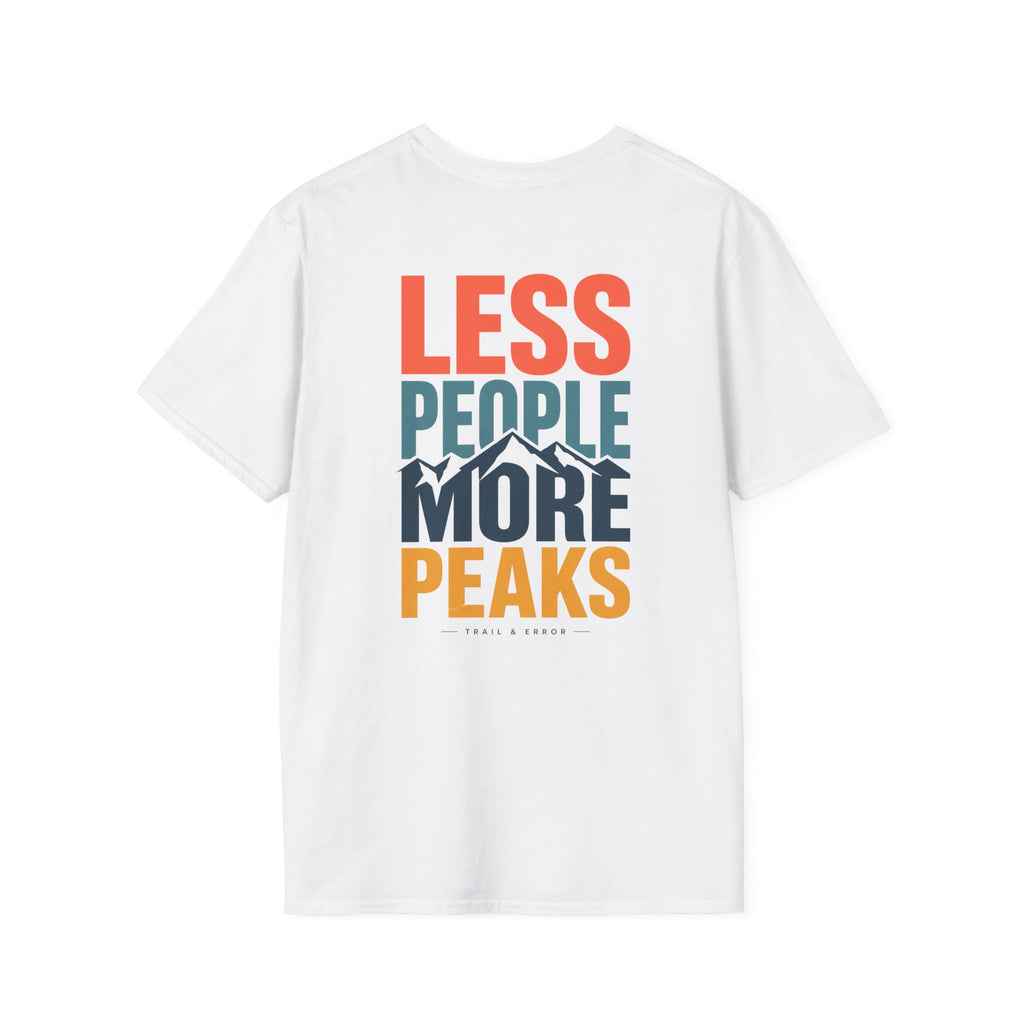 Less People More Peaks (Back) T-Shirt
