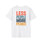 Less People More Peaks (Back) T-Shirt
