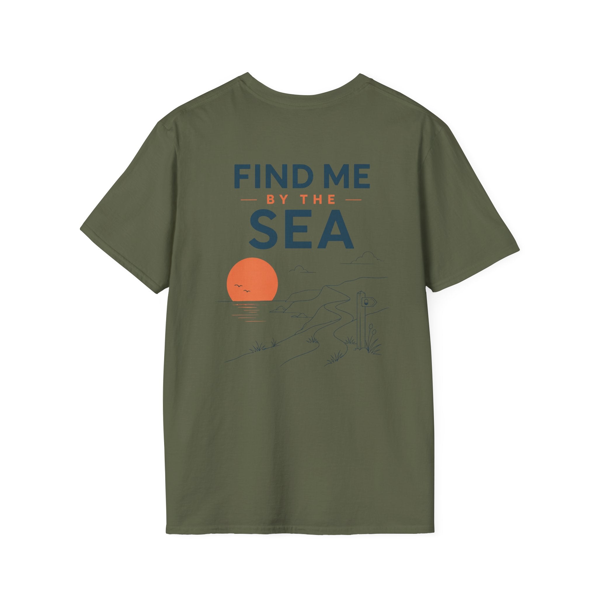 Find Me By the Sea (Back) T-Shirt