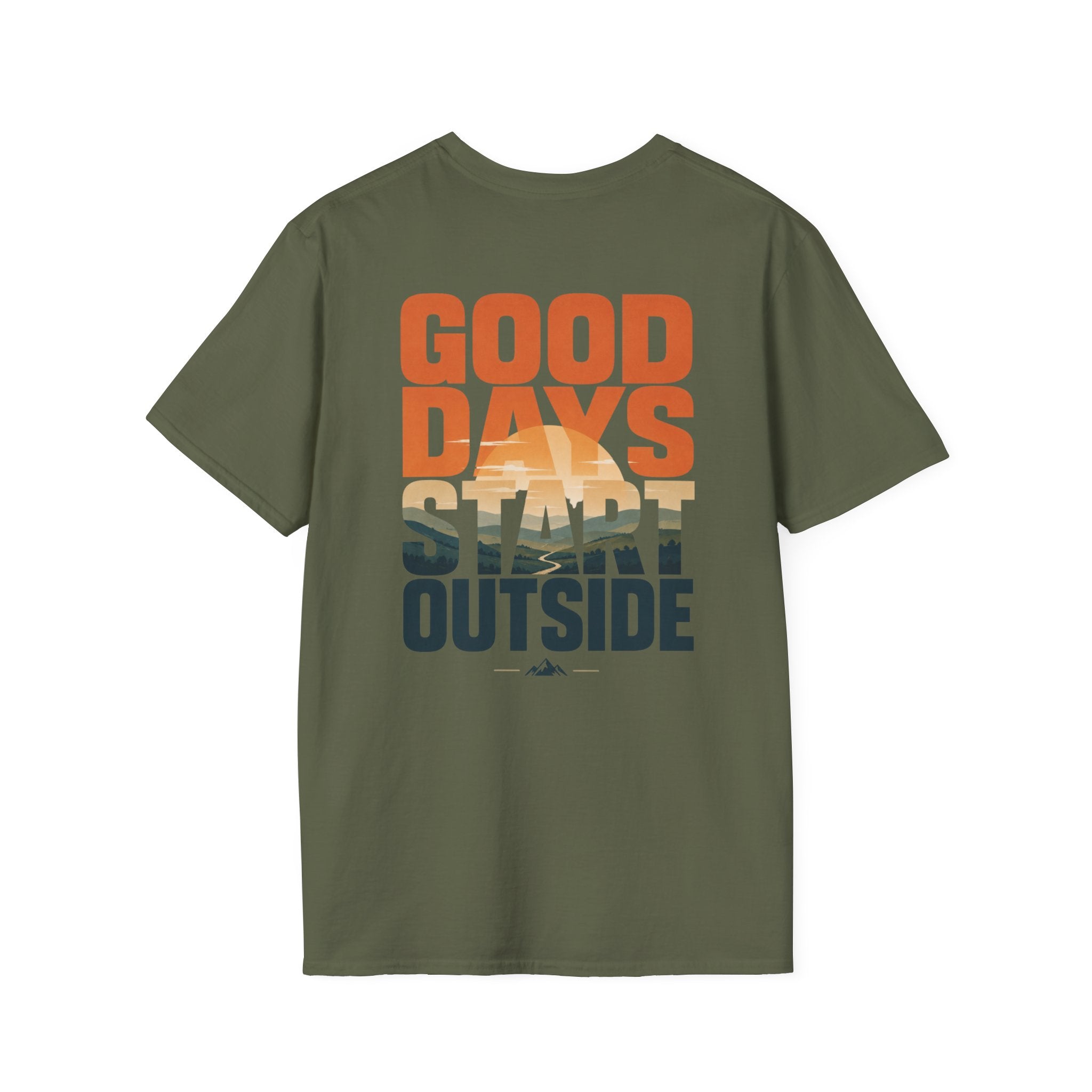 Good Days Start Outside (Back) T-Shirt