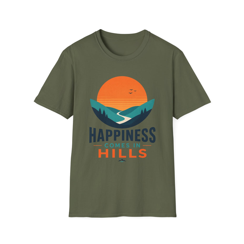 Happiness Comes in Hills T-Shirt